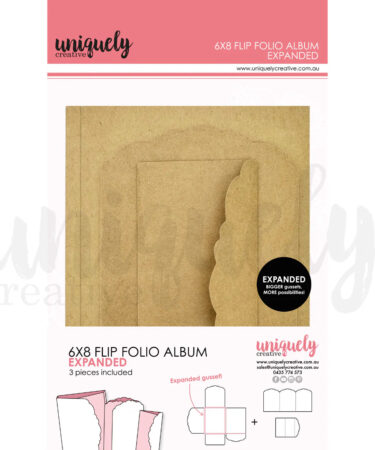 Uniquely Creative -6" x 8" Flip Folio Album - Kraft - Expanded
