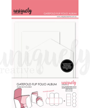 Uniquely Creative -Gatefold Flip Folio Album - White