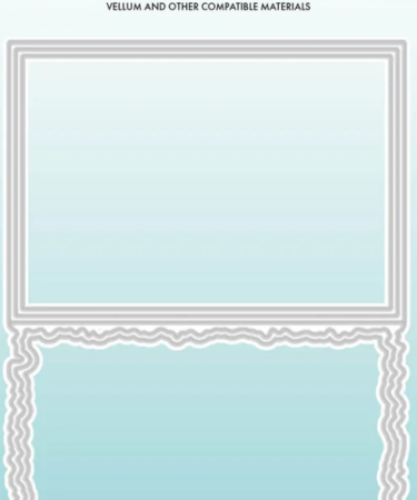 Studio Light Torn Edge Cutting Die Folded Card Rectangle