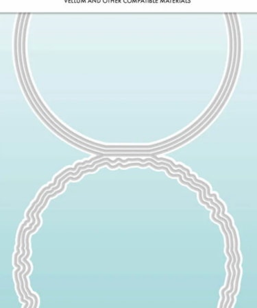 Studio Light Torn Edge Cutting Die Folded Card Circle