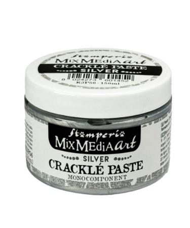  STAMPERIA -  Crackle Paste monocomponente ml 150 Argento