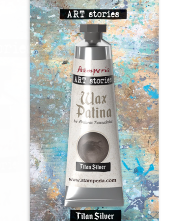  STAMPERIA -  Wax Patina ml 40 - Titan Silver