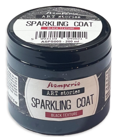  STAMPERIA - Black Sparkling Coat ml 200