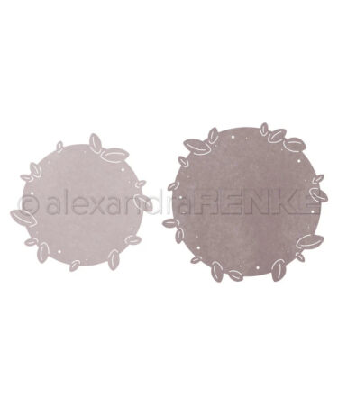 ALEXANDRA RENKE - fustelle 'Blättrige, runde Aufleger'