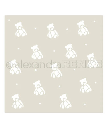 ALEXANDRA RENKE - Stencil 'Zauberhafter Teddybär'