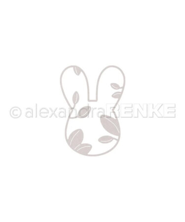 ALEXANDRA RENKE - fustelle 'Hasenkopf mit Blättern'