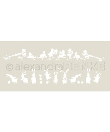 ALEXANDRA RENKE - Stencil 'Musterstreifen - Osterhelfer'
