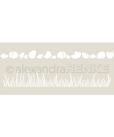 ALEXANDRA RENKE -Stencil 'Musterstreifen - Eiersuche'