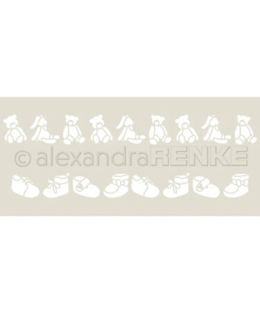 ALEXANDRA RENKE - Stencil 'Musterstreifen - Kinderfreude'