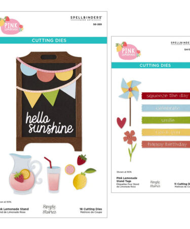 SPELLBINDERS -Collezione  Pink Lemonade with Simple Stories -  Die Bundle with Simple Stories