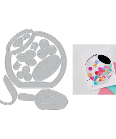 Hero Arts - Collezione Beary Sweet by Carly Tee - Candy Jar Die Set by Carly Tee