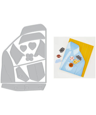 Hero Arts - Collezione Friends with Flair - Jean Jacket Die Set