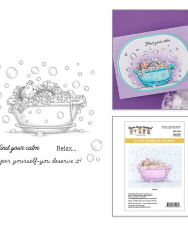 SPELLBINDERS - COLLEZIONE House-Mouse Party Parade -  Spa Day Cling Stamp Set