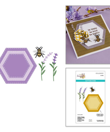 SPELLBINDERS -Collezione  Simple Vintage Lavender Fields with Simple Stories - Hexagons Etched Dies