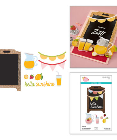 SPELLBINDERS -Collezione  Pink Lemonade with Simple Stories -  Stand Etched Dies with Simple Stories