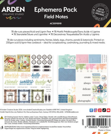 Arden Creative Studio - Collezione  Field Notes Ephemera Pack (78pcs)