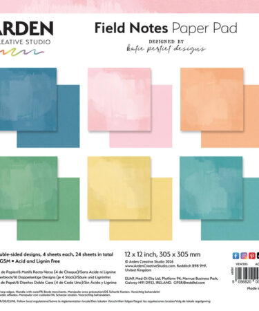 Arden Creative Studio - Collezione Field Notes Solids 12x12 Inch Paper Pad