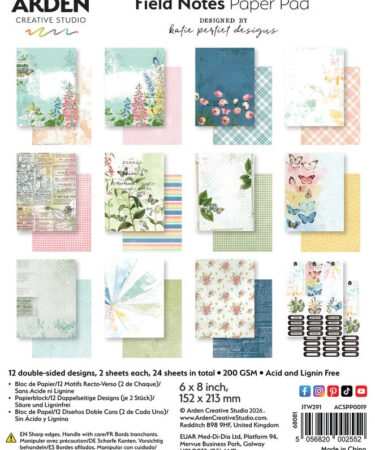 Arden Creative Studio - Collezione Field Notes 6x8 Inch Paper Pad