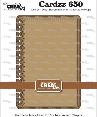 Crealies Cardzz Dies Double Card Notebook 10,5 x 14,5 cm with Rounded Corners