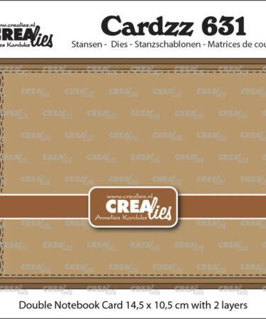 Crealies Cardzz Dies Double Card Notebook 14,5 x 10,5 cm with Rounded Corners