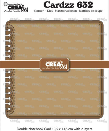 Crealies Cardzz Dies Double Card Notebook 13,5 x 13,5 cm with Rounded Corners