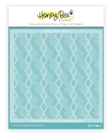 HONEY BEE - Forged Lines Background Stencil