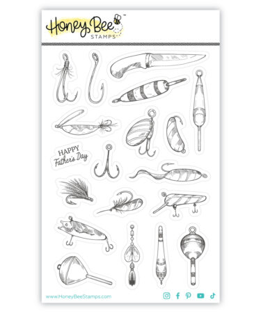 HONEY BEE - On The Line - 4x6 Cling Stamp Set