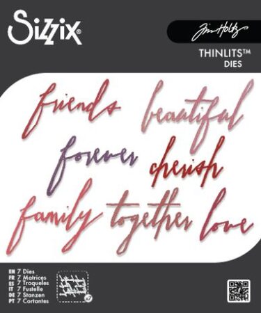 Sizzix Thinlits Dies By Tim Holtz 7/Pkg - Handwritten Love
