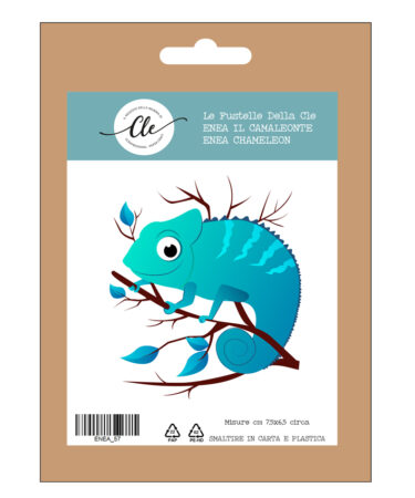 IL NEGOZIO DELLA MAMMA DI CLE – LE FUSTELLE DELLA CLE - ANIMALETTI -ENEA IL CAMALEONTE