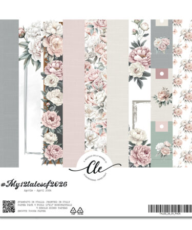 IL NEGOZIO DELLA MAMMA DI CLE - LE CARTE DELLA CLE - MY 12 TALES OF 2026 - APRILE- PAPER PACK 12x12