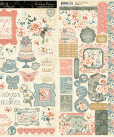 GRAPHIC 45 - Collezione Always & Forever  -Sticker Set