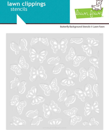 Lawn Fawn Butterfly Background Lawn Clippings Stencils