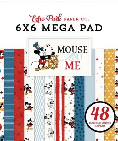 Echo Park - Collezione Mouse And Me - 6x6 Inch Cardmakers Mega Pad