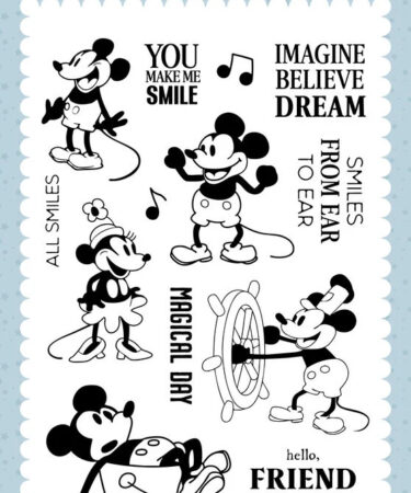 Echo Park - Collezione Mouse And Me - Designer Stamps Captain Mouse