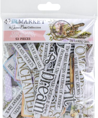 49 And Market -Collezione The Looking Glass - Chipboard Set