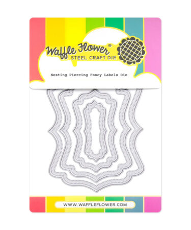 WAFFLE FLOWER - Nesting Piercing Fancy Labels Die