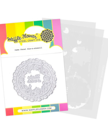 WAFFLE FLOWER - Cake Focal Die-n-stencil