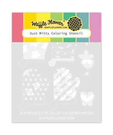 WAFFLE FLOWER - Just Mitts Coloring Stencil