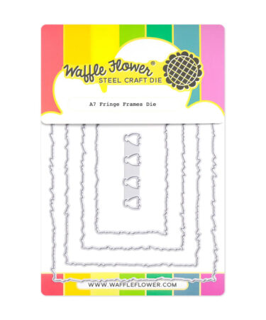 WAFFLE FLOWER - A7 Fringe Frames Die