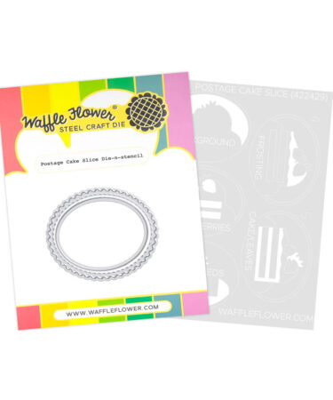 WAFFLE FLOWER - Postage Cake Slice Die-n-stencil