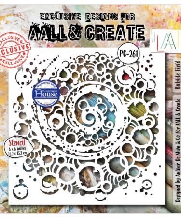 AALL & CREATE -  Stencil 6x6" - Bubble Field
