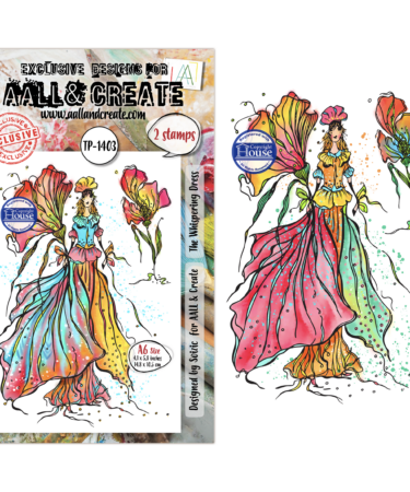 AALL & CREATE - set di timbri A6 - The Whispering Dress