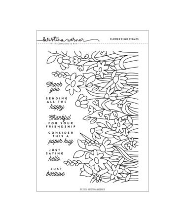 Concord & 9th – KRISTINA WERNER –Flower Field Stamp Set (6 x 8)