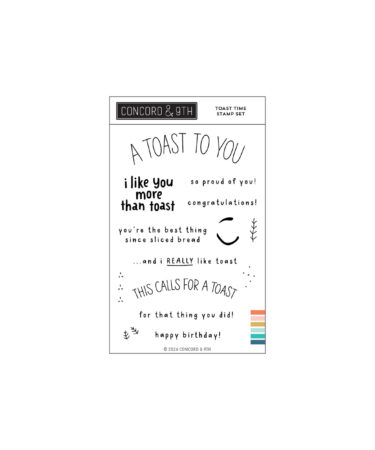 Concord & 9th -Toast Time Stamp Set (4" x 6")