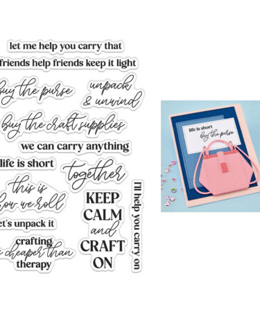 Hero Arts Keep Calm Sentiments Clear Stamp Set by Sheri Ballantyne