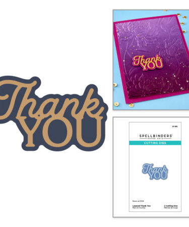 SPELLBINDERS - Layered Thank You Etched Dies