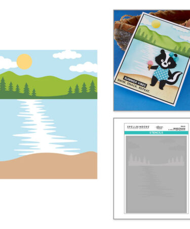 SPELLBINDERS - Lakeside Memories Layered Stencil by Allison Frazier