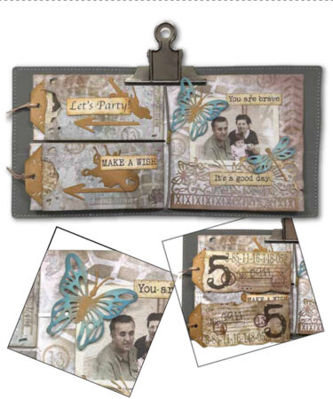 Elizabeth Craft Designs Hello You! Die Split Tag Pocket Page