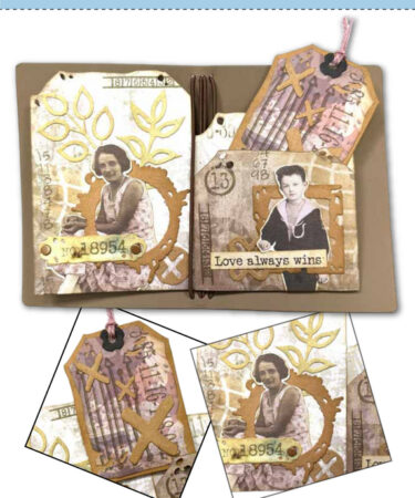 Elizabeth Craft Designs Hello You! Die Tag Folding Trio