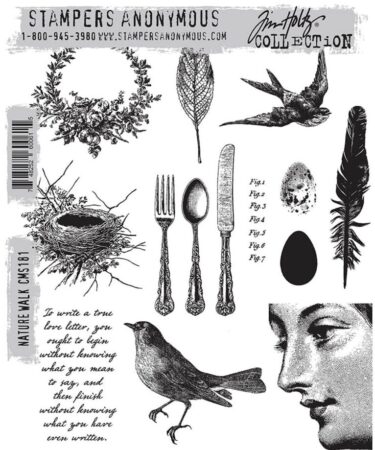 Stampers Anonymous - TIM HOLTZ - Nature Walk Tim Holtz Cling Stamps